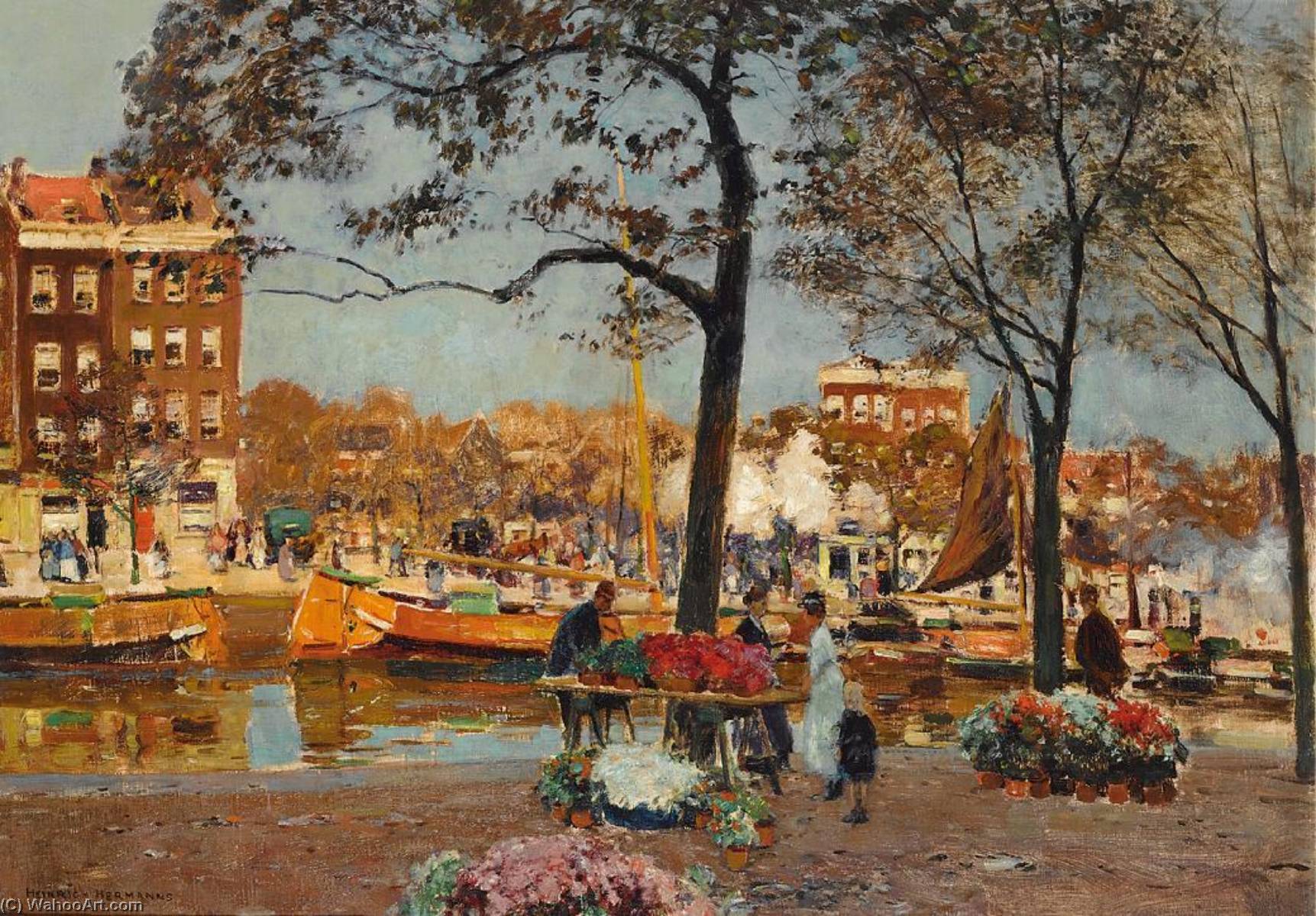 Heinrich-Hermanns-The-Flower-Market-Amsterdam