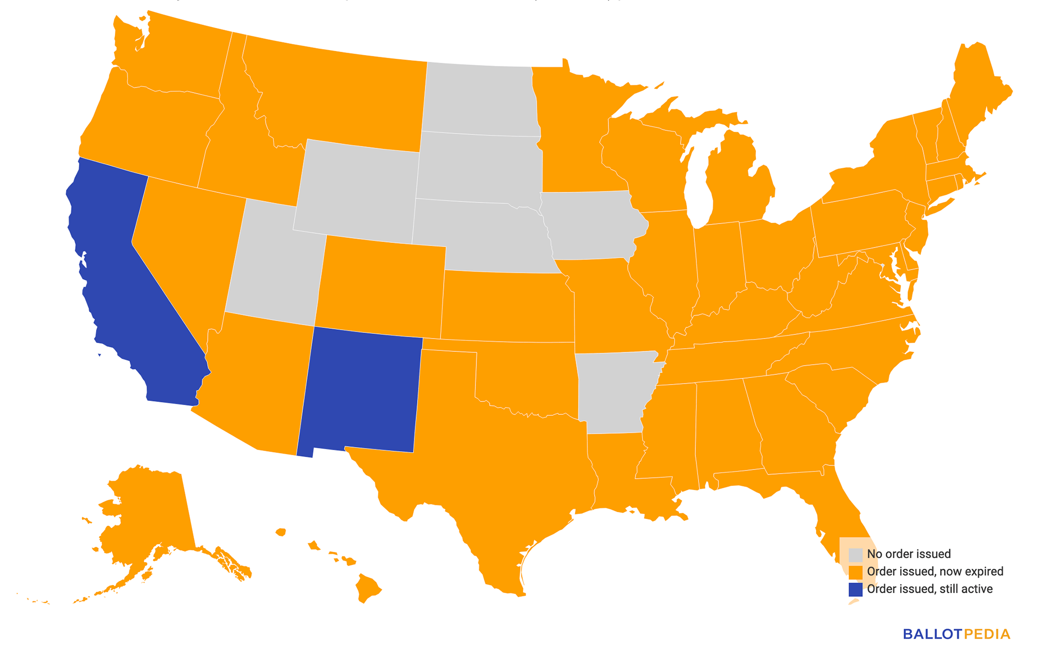 Lockdown Orders by State