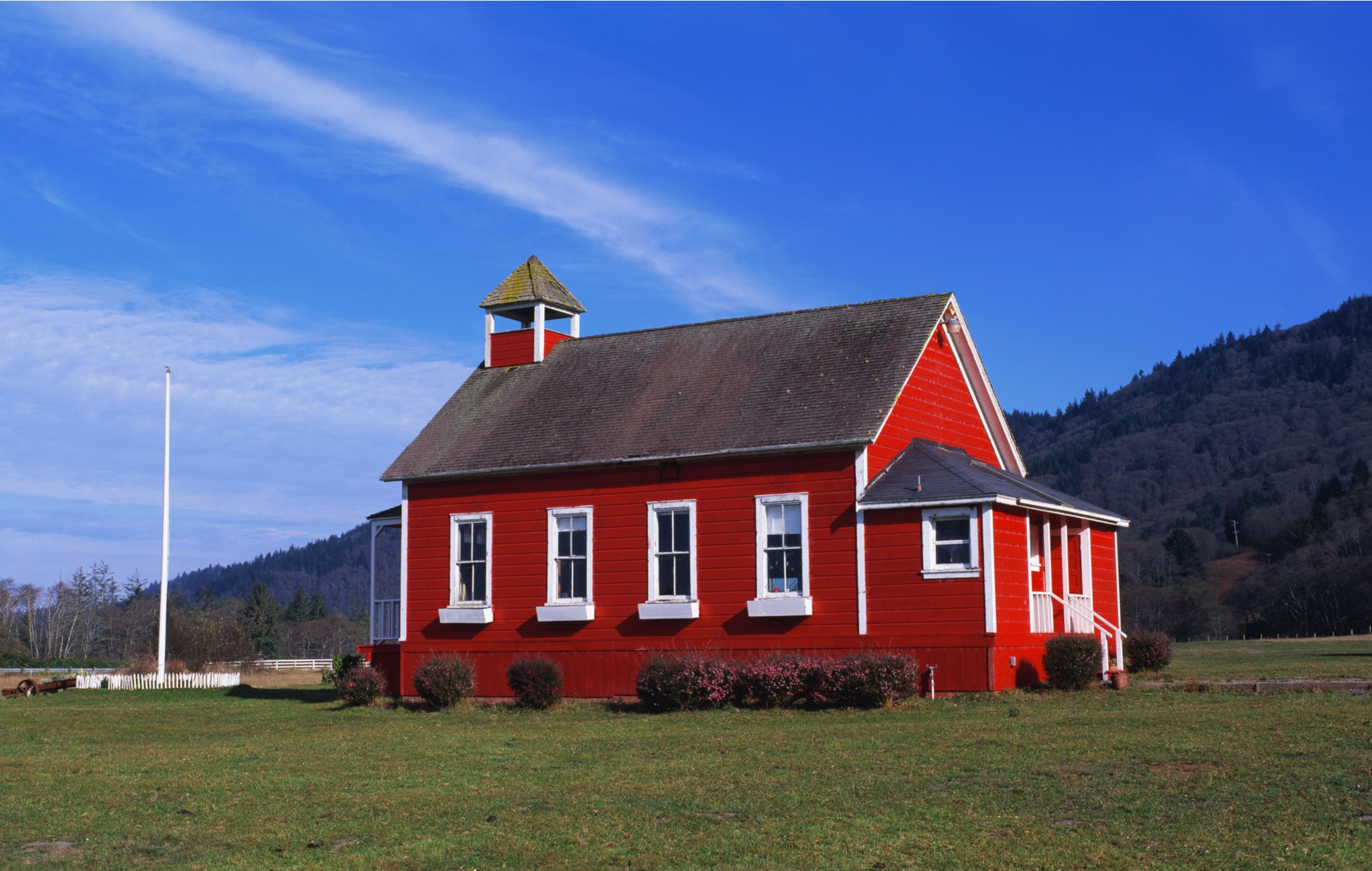 red school house